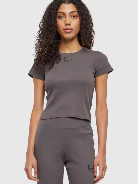 Karl Kani Tricou gri grafit negru