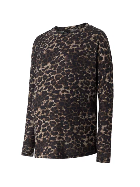 Only Maternity Tricou OLMBALA maro / gri negru