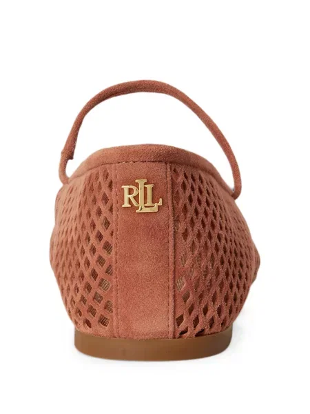 Balerini Lauren Ralph Lauren din piele maro