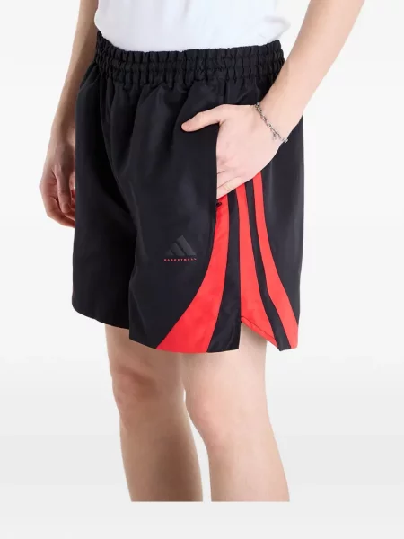 Pantaloni scurți Adidas cu autograf alergare cu imprimeu geometric albastru