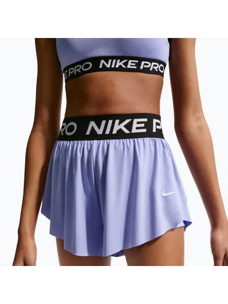 Gyerek rövidnadrág Nike Pro Dri-Fit light thistle/black/white. Méret: fehér