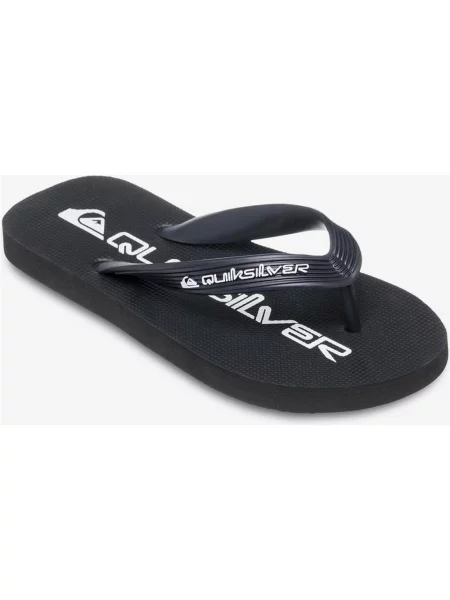 Japonki Quiksilver Java Wordmark Czarny Chłopięce 35 biały