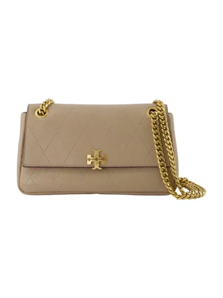 Torebka Tory Burch skórzana beżowa