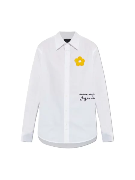 Koszula Marc Jacobs z nadrukiem biała