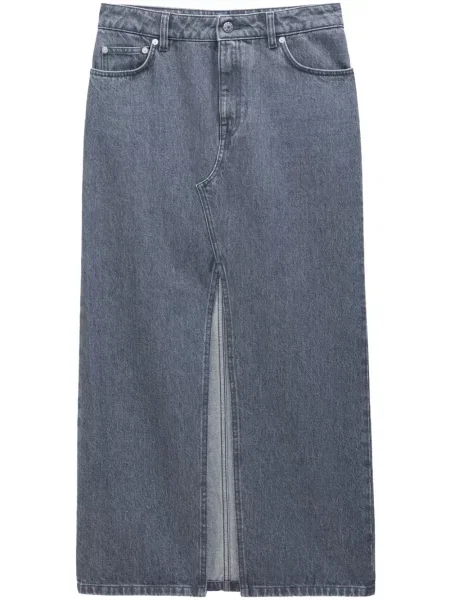 Fusta maxi Filippa K cu crăpătură gri