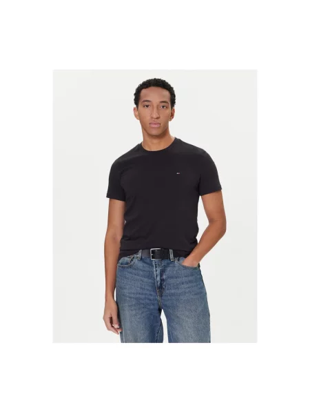 Tommy Jeans t-shirt gładki czarny