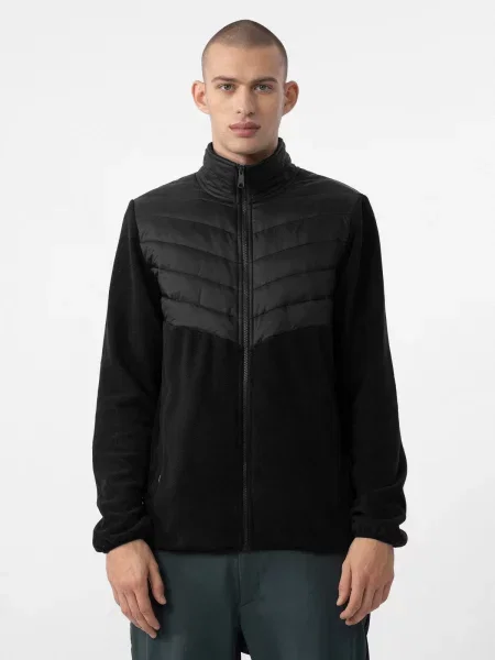 Hanorac din fleece 4f din fleece negru