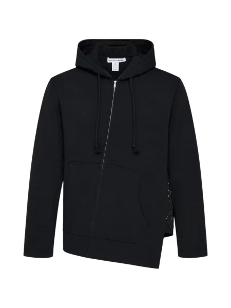 Hanorac cu glugă Comme Des Garçons Shirt asimetric negru