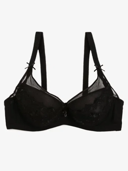 Sutien Push-Up cu Dantelă Suffa negru