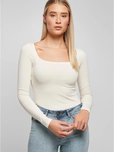Urban Classics Tričkové body krémová bílý