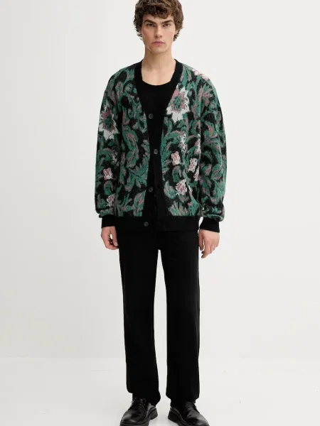 Les Deux kardigan z dodatkiem alpaki Alex czarny