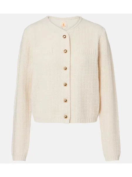 Vuneni kardigan Jardin Des Orangers bijela