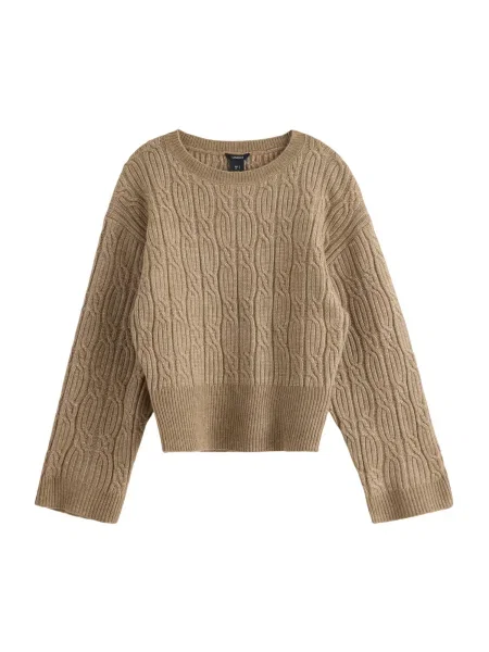 Lindex Pulover Hermine svetlo rjava