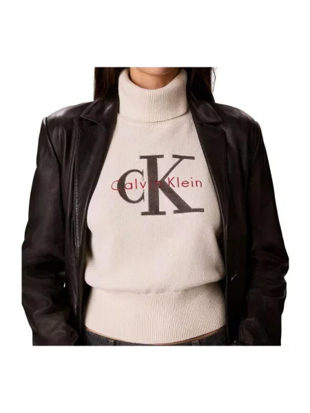 Pulover Calvin Klein Jeans bej