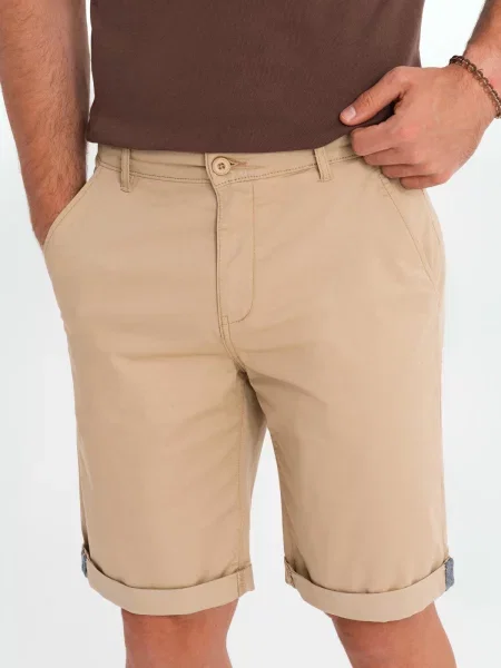 Pantaloni chino Ombre clasici bej