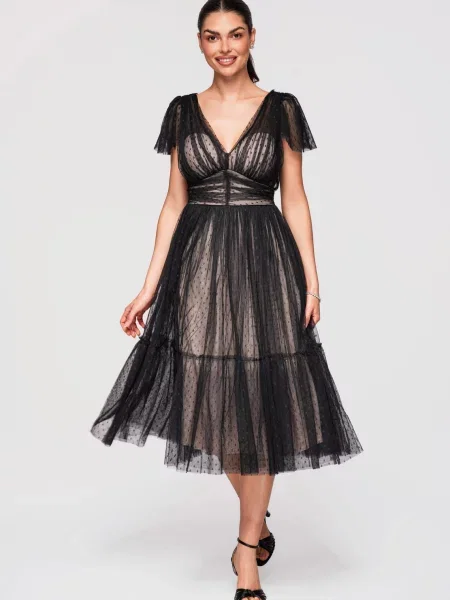 Rochie de seară Edoti negru