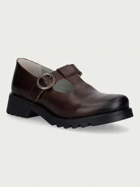 Fly London pantofi pentru femei din piele maro