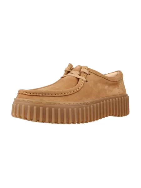 Półbuty Clarks zamszowe brązowe