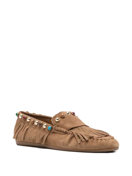 Pantofi loafer Bibi Lou cu franjuri