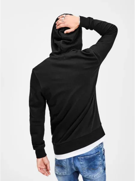 Суитчър Jack & Jones с автограф черно
