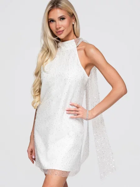 Ombre Rochie de seară alb