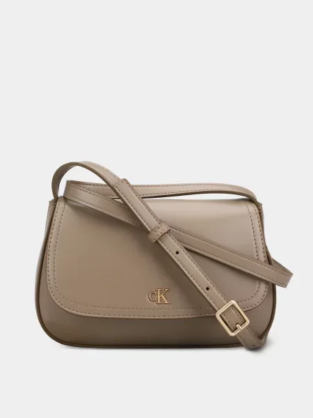 Calvin Klein CK FLAP CAMERA BAG Сумка Поліестер/поліуретан бежевий