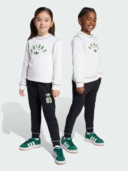 Дитячий Спортивний костюм adidas Graphics комбінований верх білий
