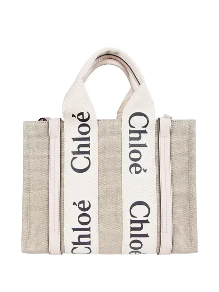 Geantă shopper Chloé cu autograf
