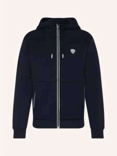 Emporio Armani Mikina Premium Shield tmavě modrá