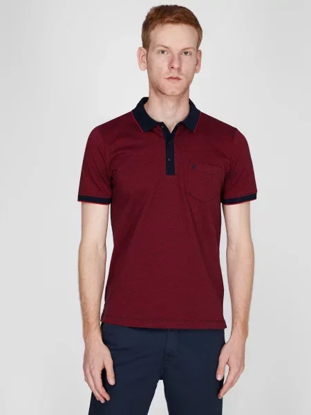 Поло Pierre Cardin бордовое