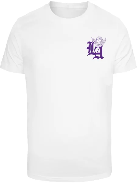 Mister Tee Tricou lila / mov liliachiu alb