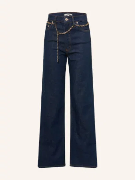 Maje Jeansy Wide Leg blau granatowe