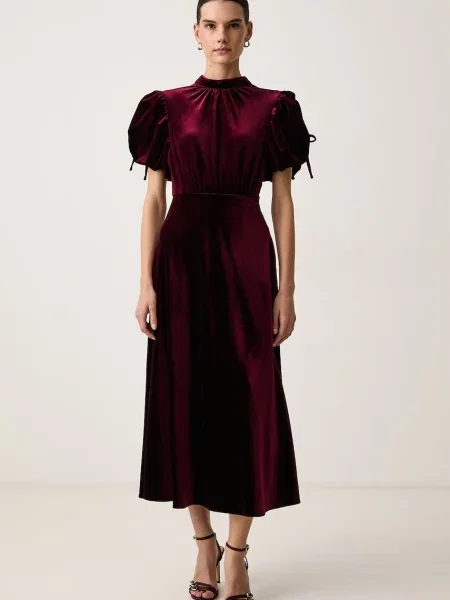 Silvian Heach rochie din velur PAKIO