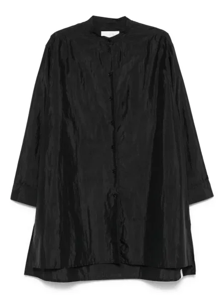 Cămașă Jil Sander din satin negru