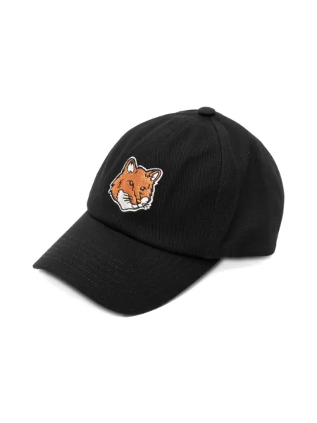 Czapka z daszkiem Maison Kitsune z logo czarna