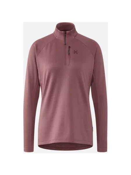 Koszulka z długim rękawem Haglöfs Korp Mid Half Zip ciemny S różowy
