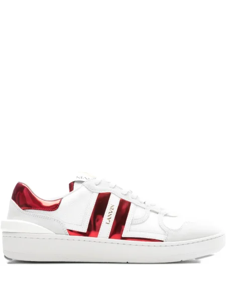 Sneakerși Lanvin cu dungi alb