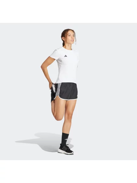 ADIDAS PERFORMANCE Sportiniai marškinėliai Adizero Essentials juoda balta