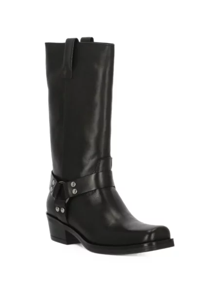 Botine Julie Dee din piele negru