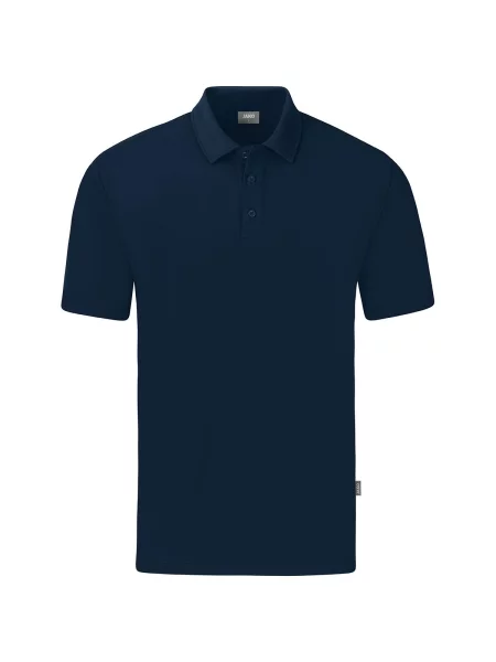 Polo Jako Organic Stretch niebieska