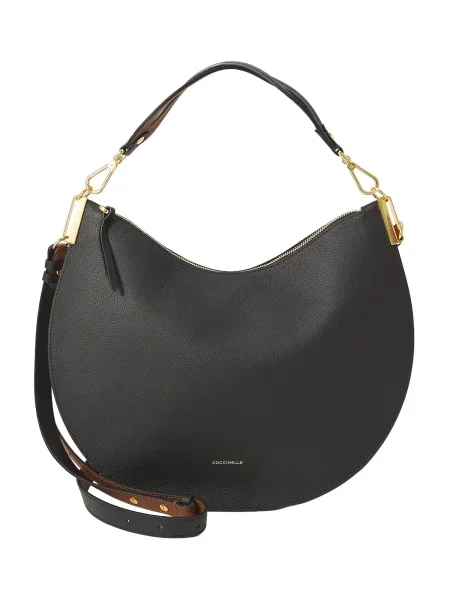 Coccinelle De piele geantă pe umăr SUNUP negru
