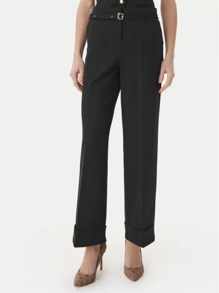 Guess Штани з тканини чорний