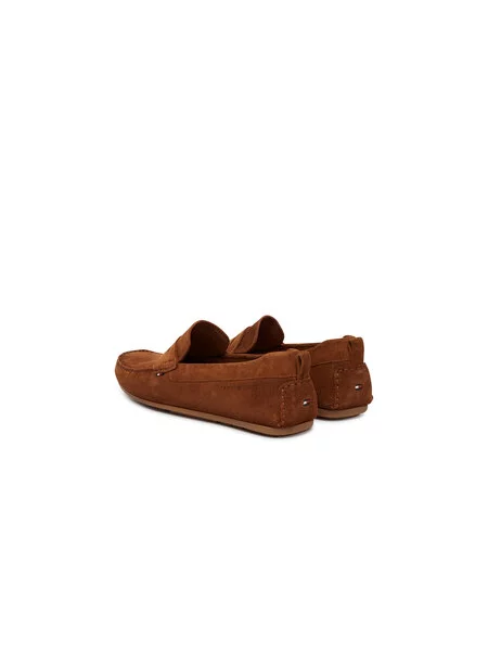 Mokasinai Tommy Hilfiger Core Hilfiegr Suede Driver Écru