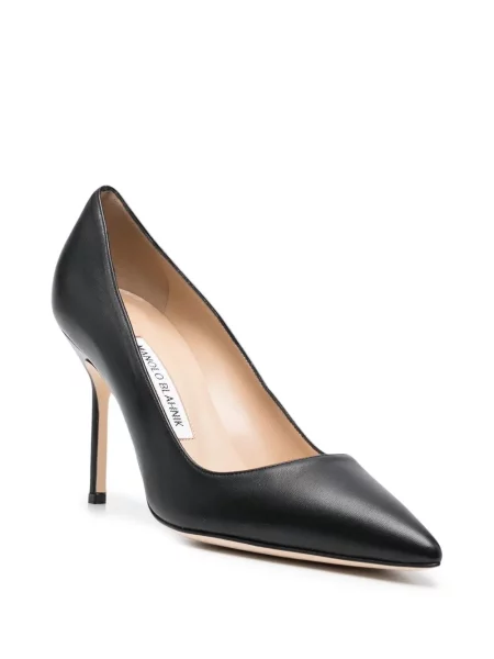 Pantofi cu toc Manolo Blahnik din piele negru