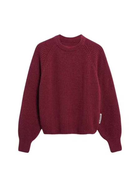Dzianinowy sweter Armedangels czerwony