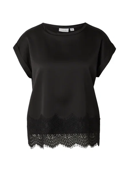VILA Bluză VIELLETTE' negru