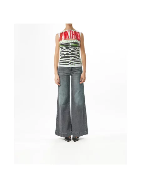 Top Moschino z nadrukiem