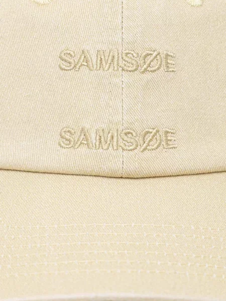 Кепка Samsoe Samsoe с аппликацией синяя