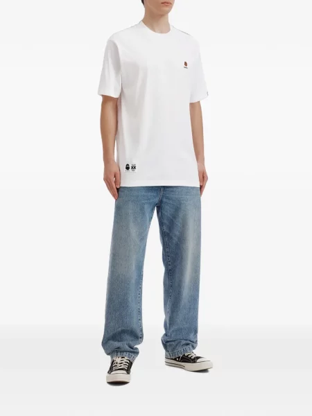 Tricou Fingercroxx cu broderie alb