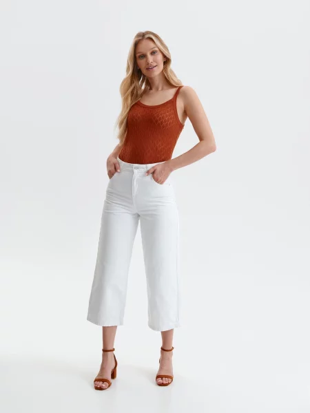 Pantaloni Top Secret alb